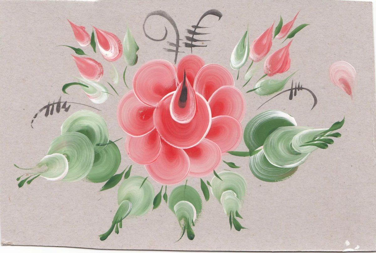 Техника Урало сибирской росписи