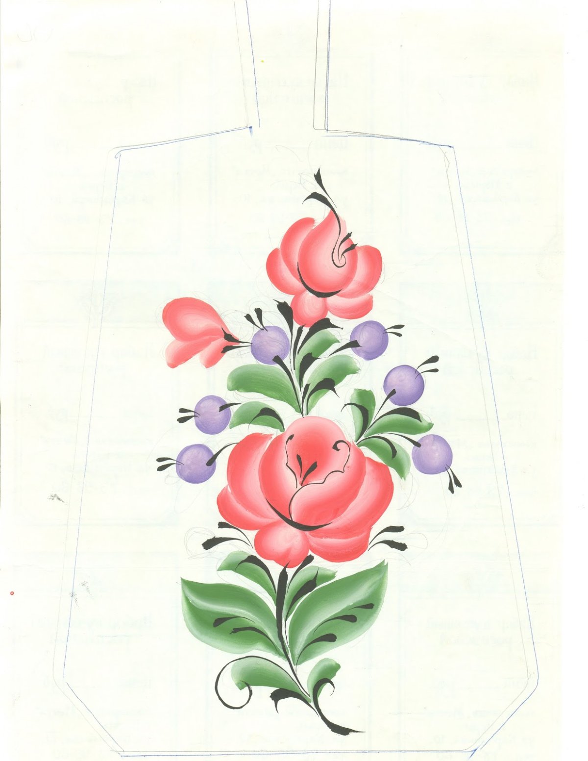 Урало-Сибирская роспись элементы росписи