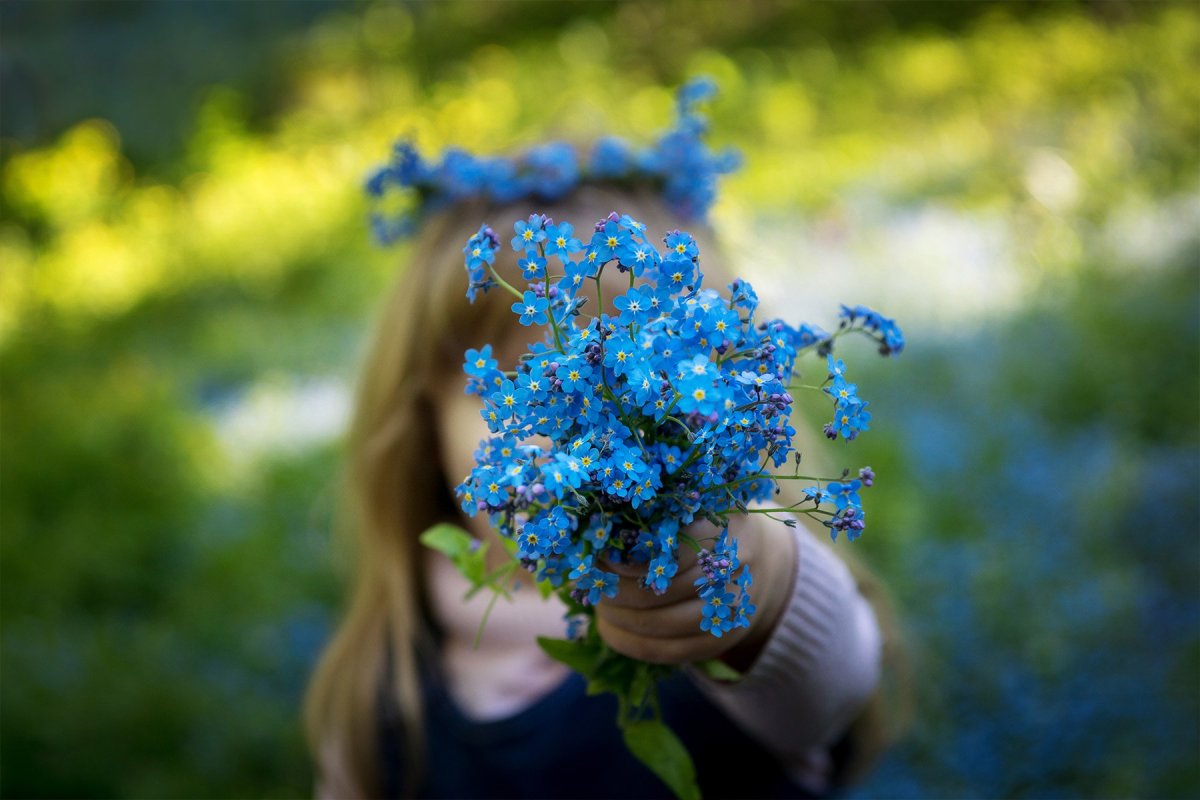 Букет Ландыши и незабудки