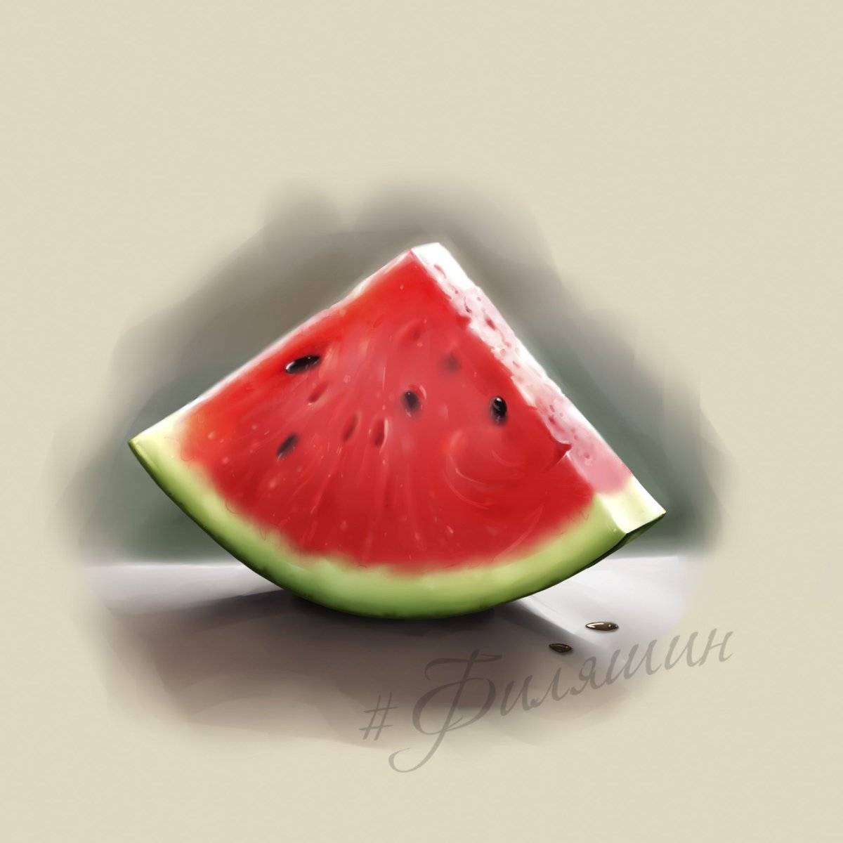 Сочный Арбуз рисунок