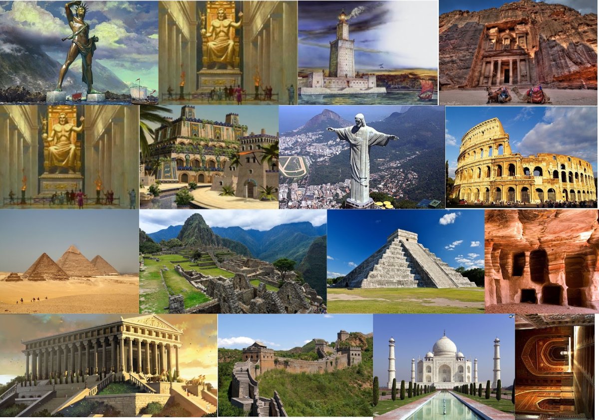 Семь чудо света плакат