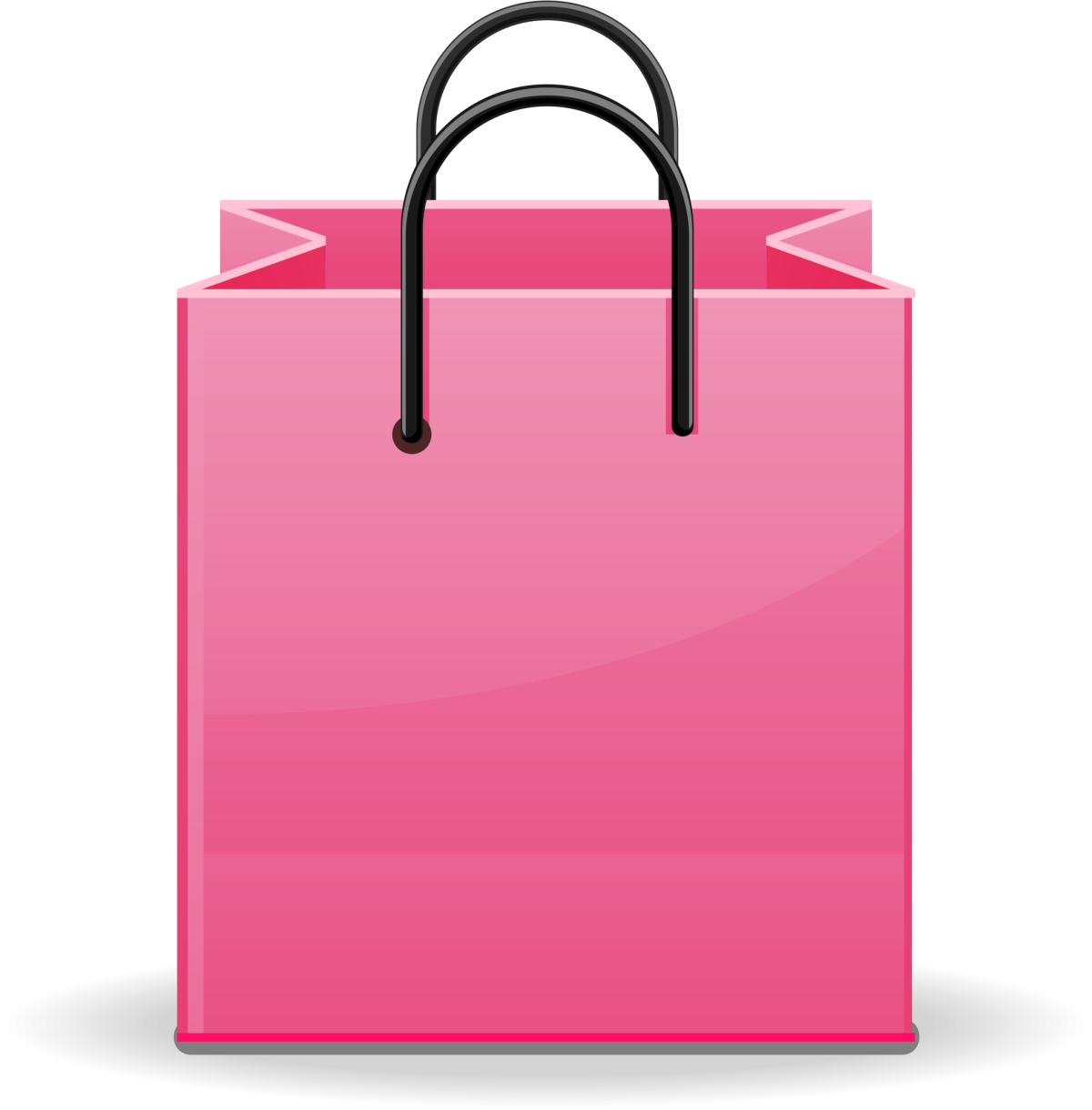 Розовый пакет значок
