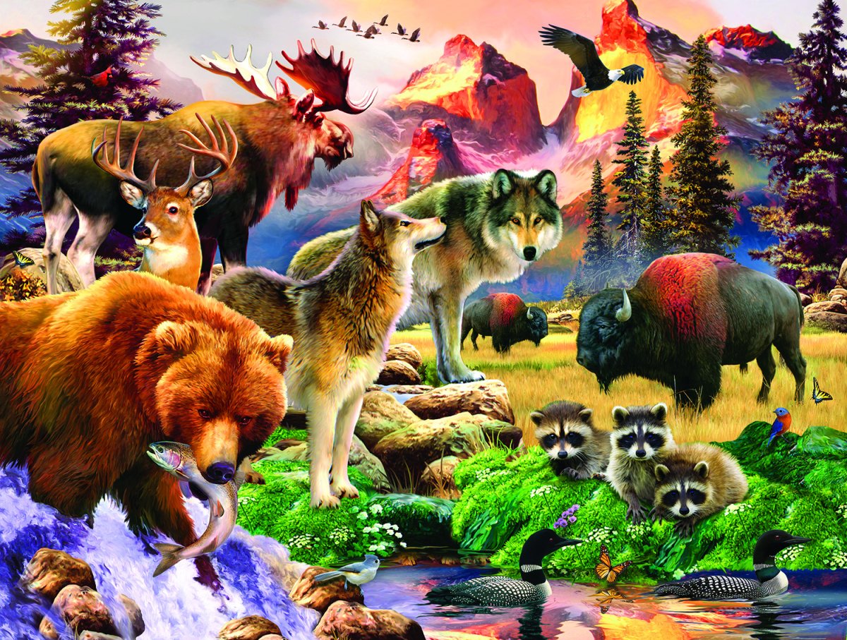 Природа и много животных