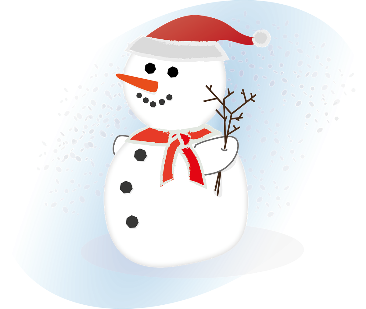 Нарисовать снеговика