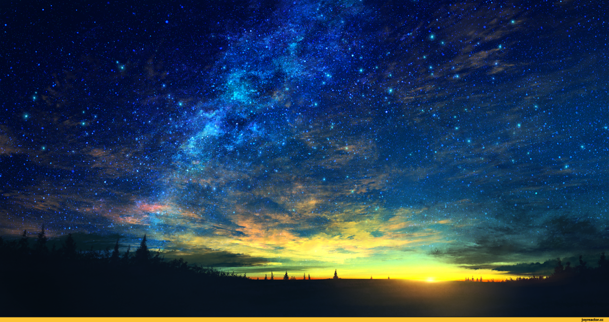 Красивое ночное небо