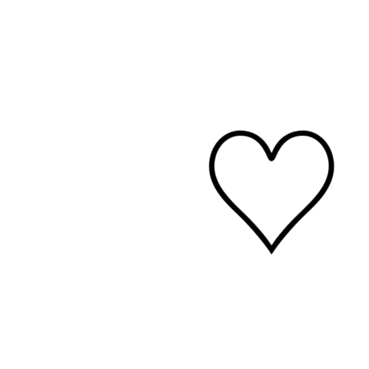 Белые сердечки ЭМОДЖИ