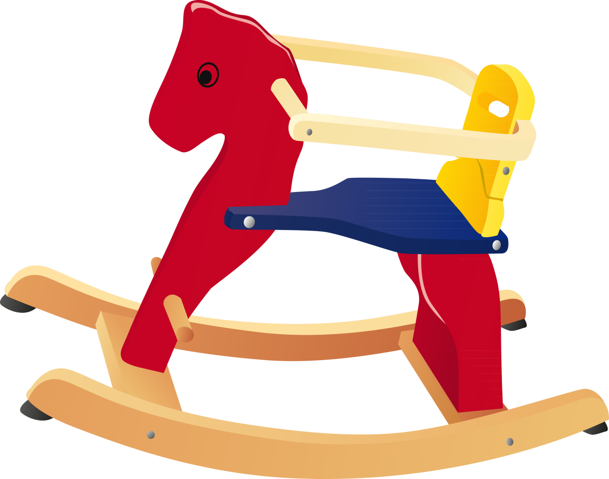 Качалка - лошадь gs2021w (с колесом) (lt/Brown)