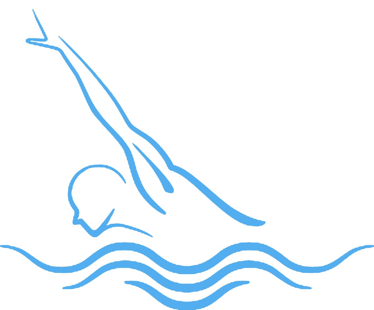 Пловец иллюстрация