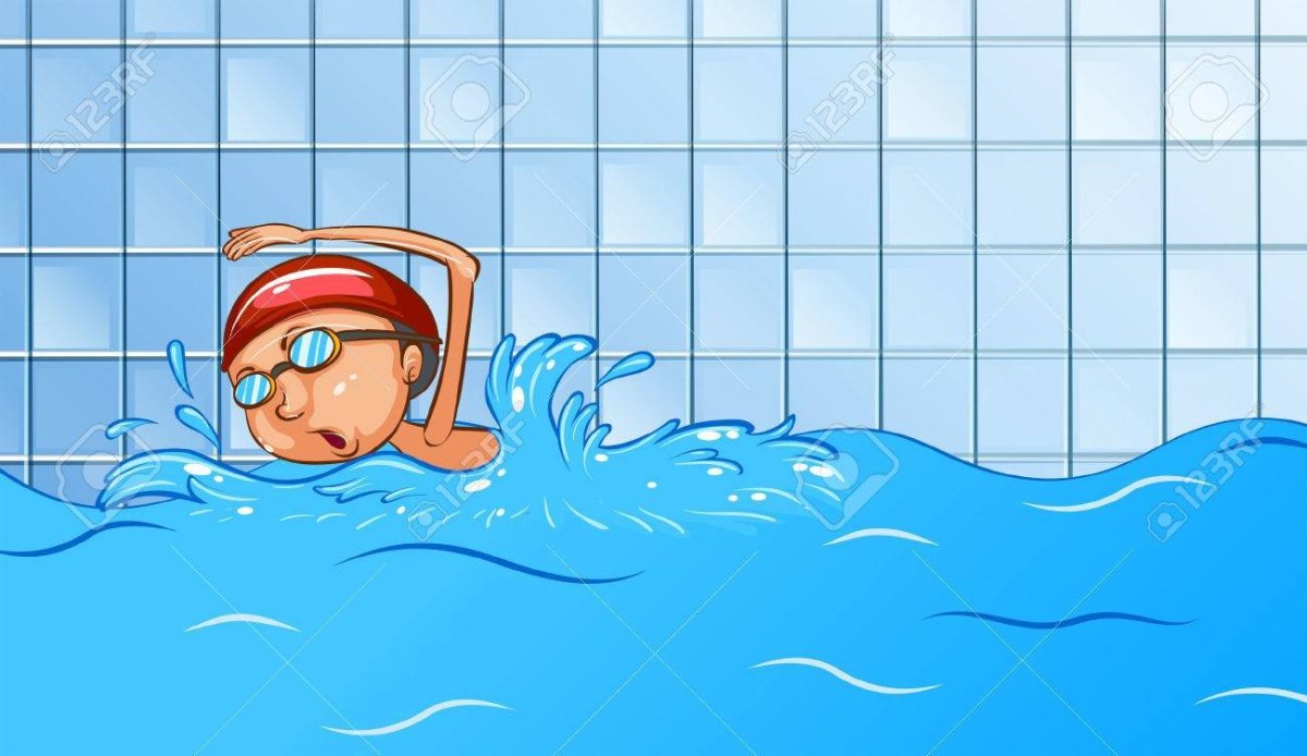 Плавание в бассейне мульт