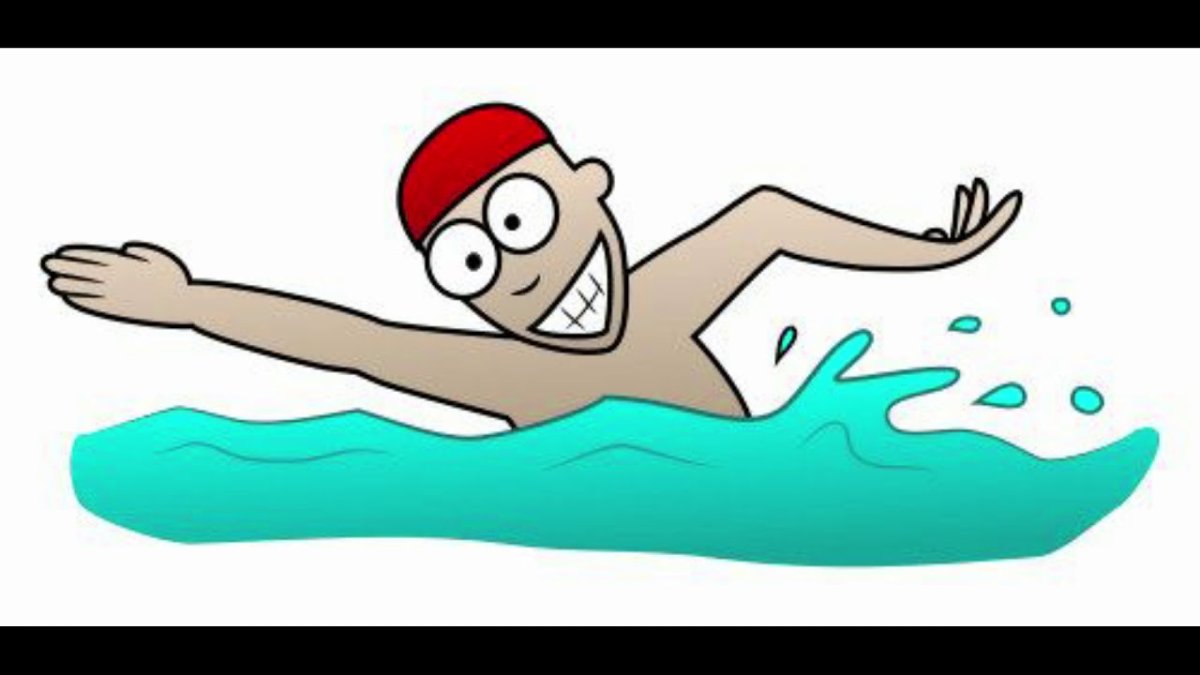 Плавать мультяшный