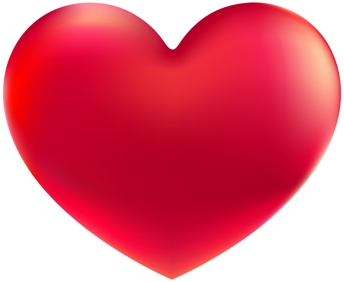 Красивое красное сердце