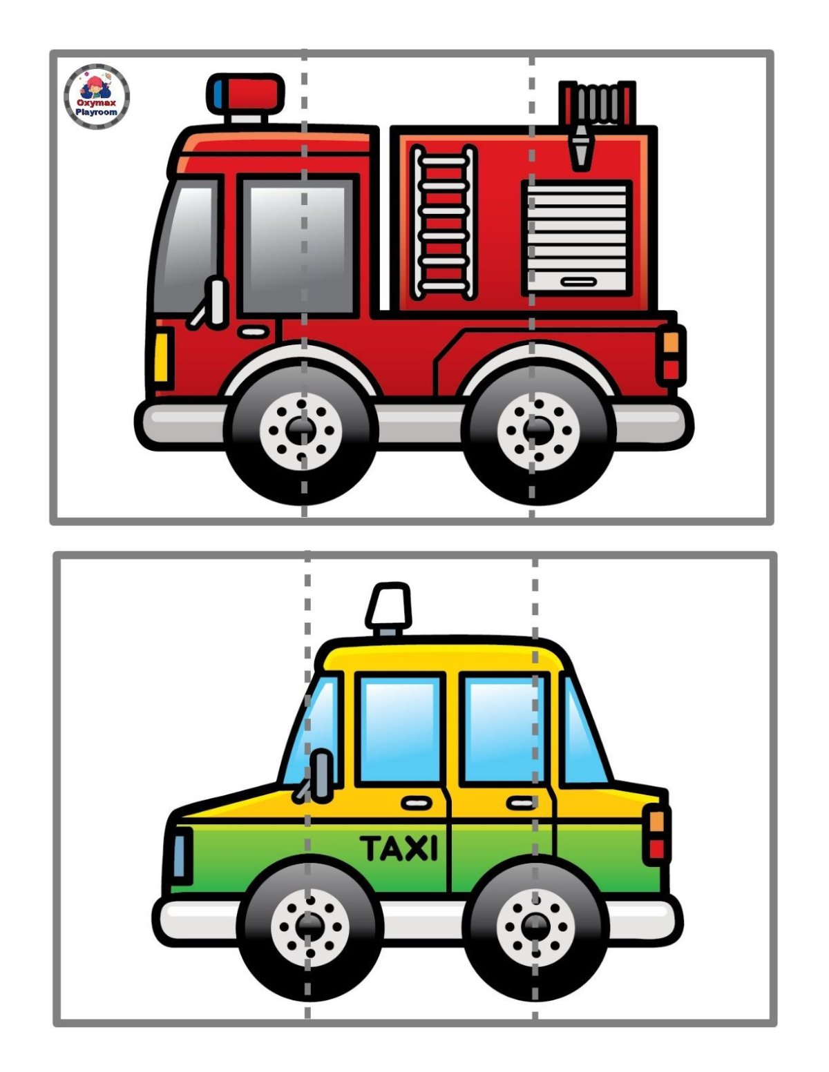 Разрезные автомобили для детей