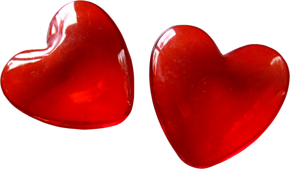 Сердце красное объемное