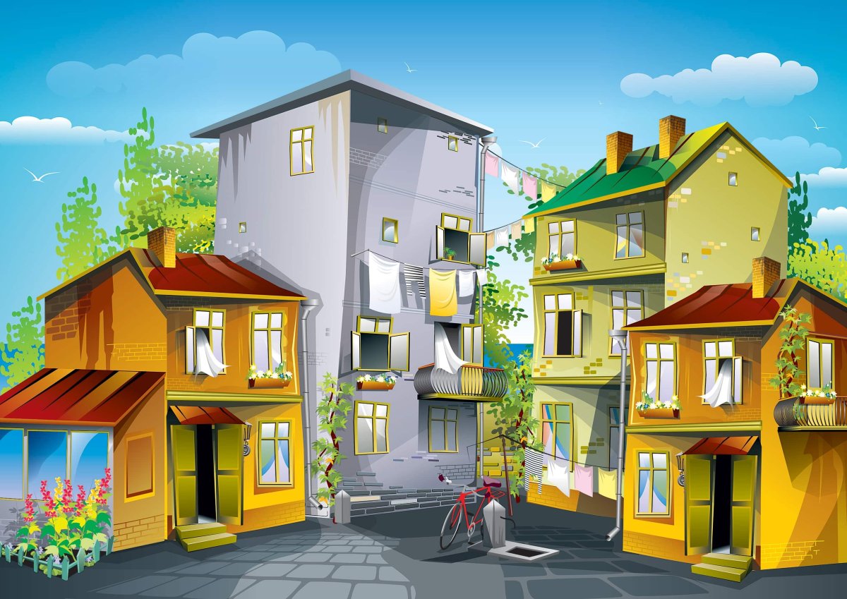 Дом мультяшный