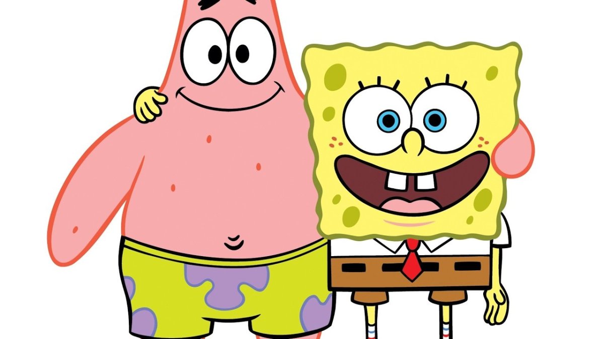 Нарисовать губку Боба и Патрика