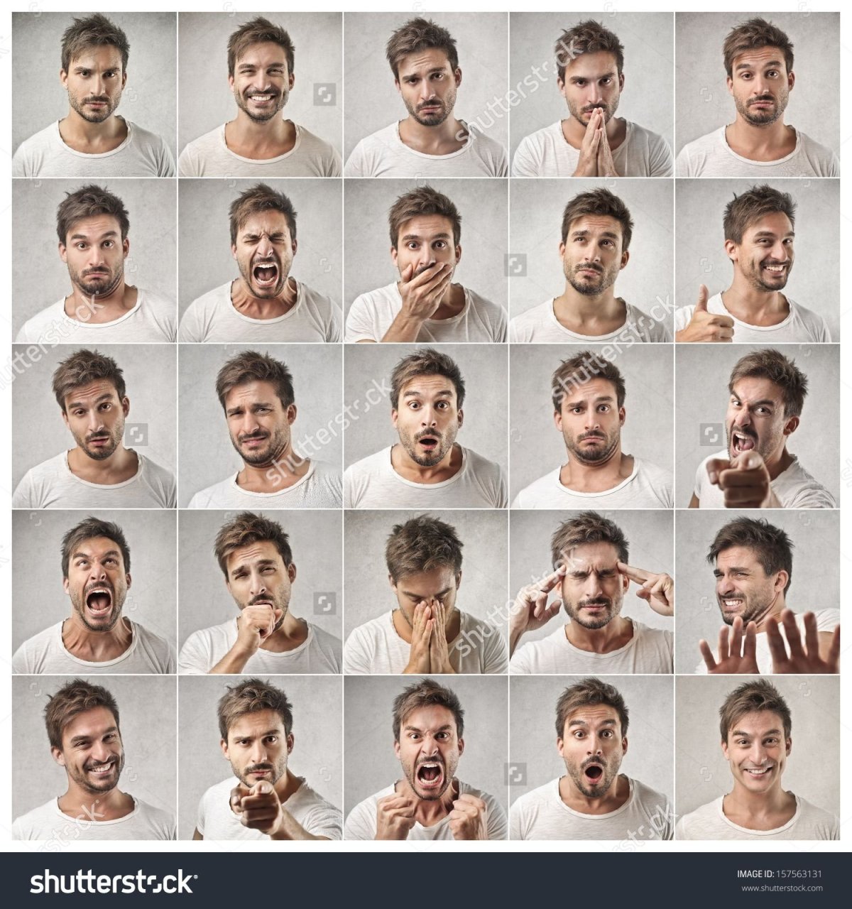 Эмоции мужское лицо мимика