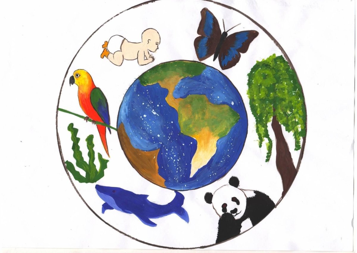 Плакат Планета в руках