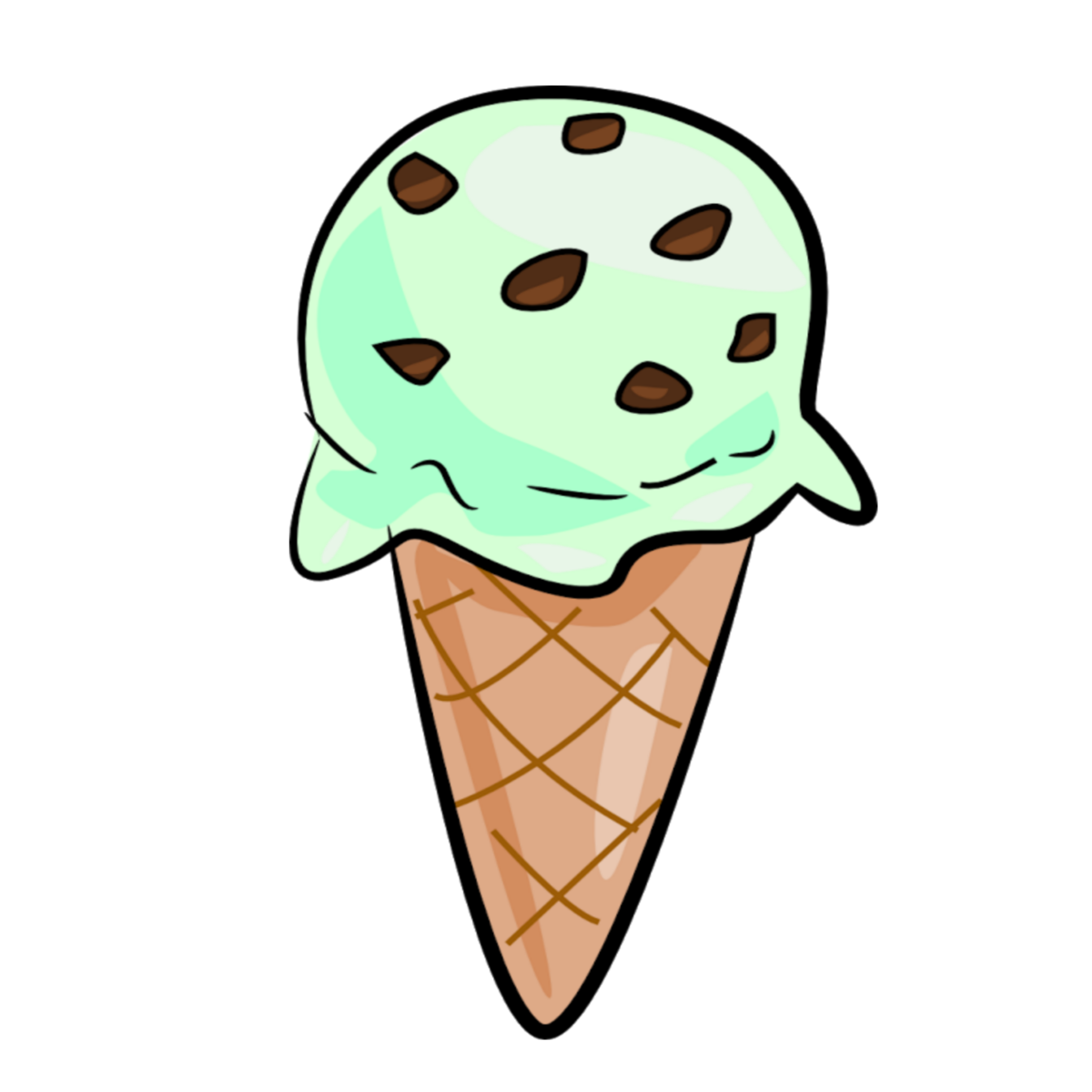 Мороженое мультяшное