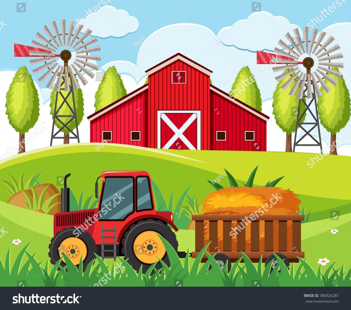 Трактор и ферма для детей