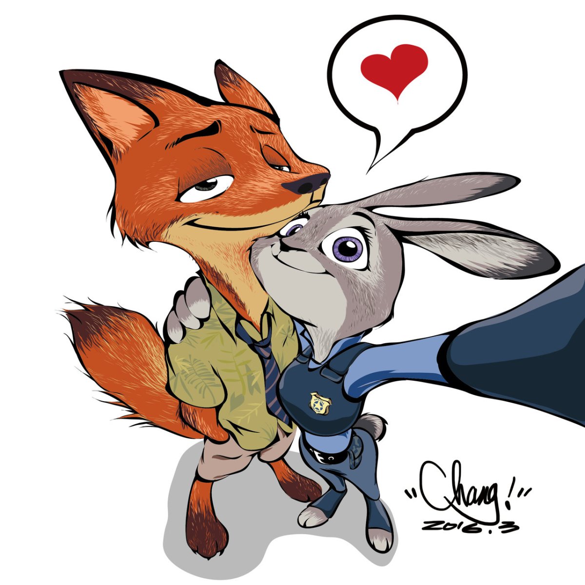 Джуди Хопс и Лис любовь