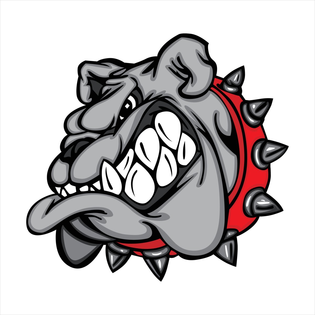 Злой бульдог мультяшный