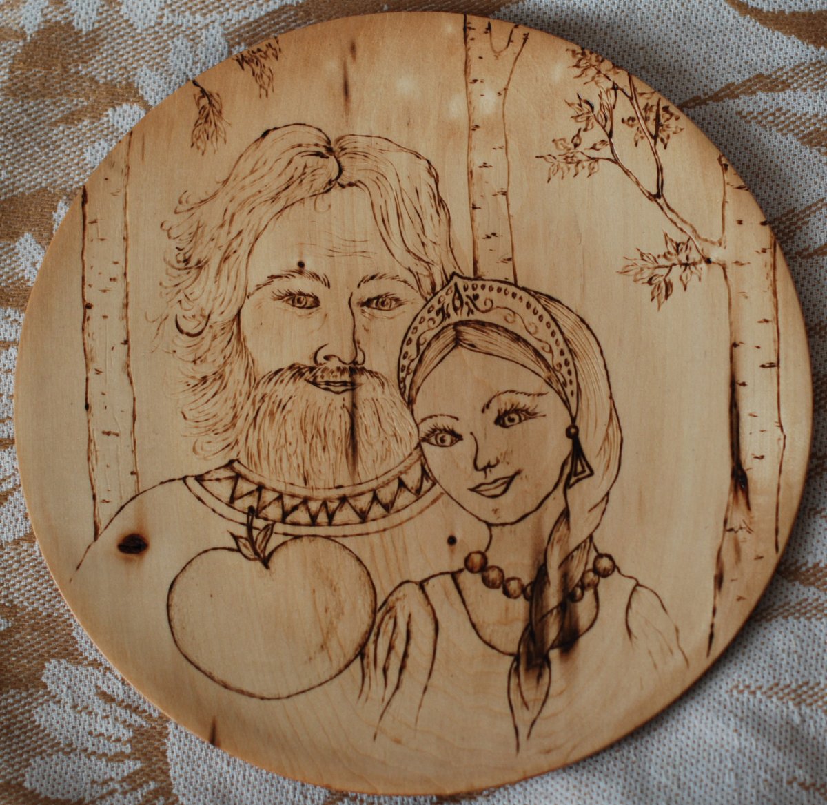 Выжигание по дереву поделки