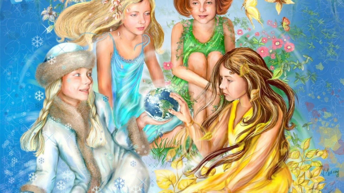 Сказочное объяснение смены времен года