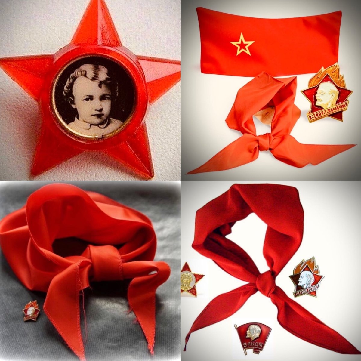 Схема завязывания Пионерского галстука