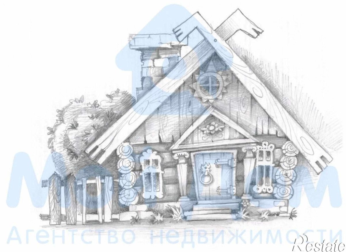 Изба рисунок