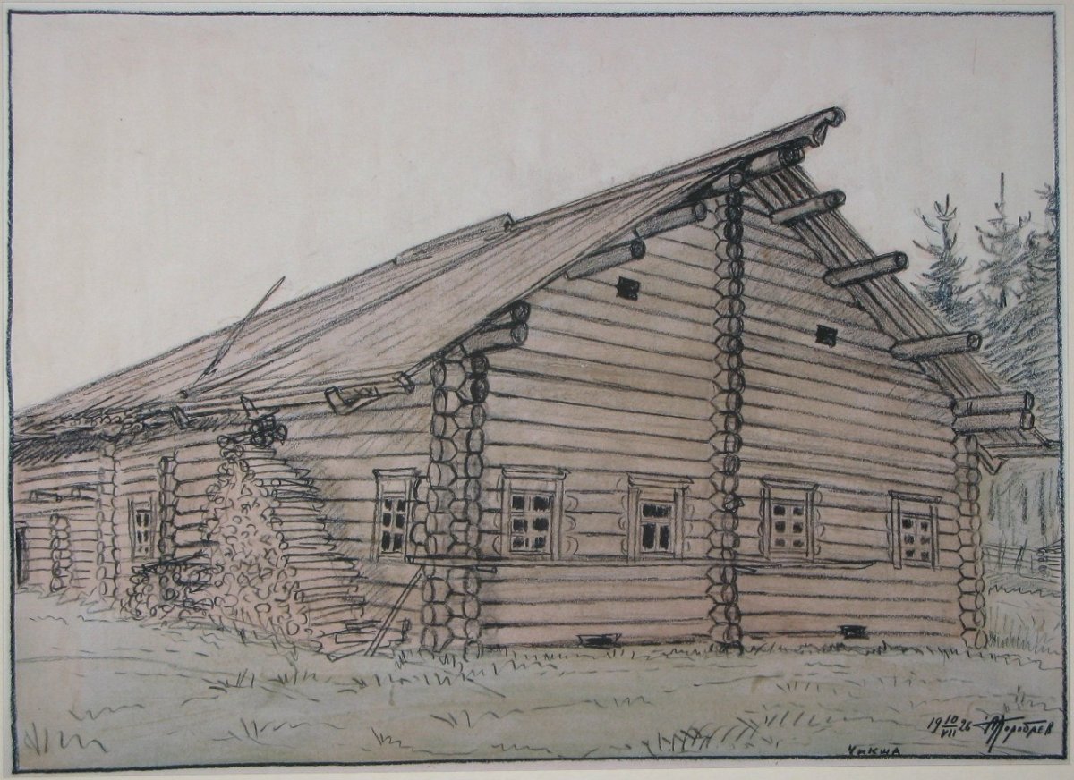 Рисование избы