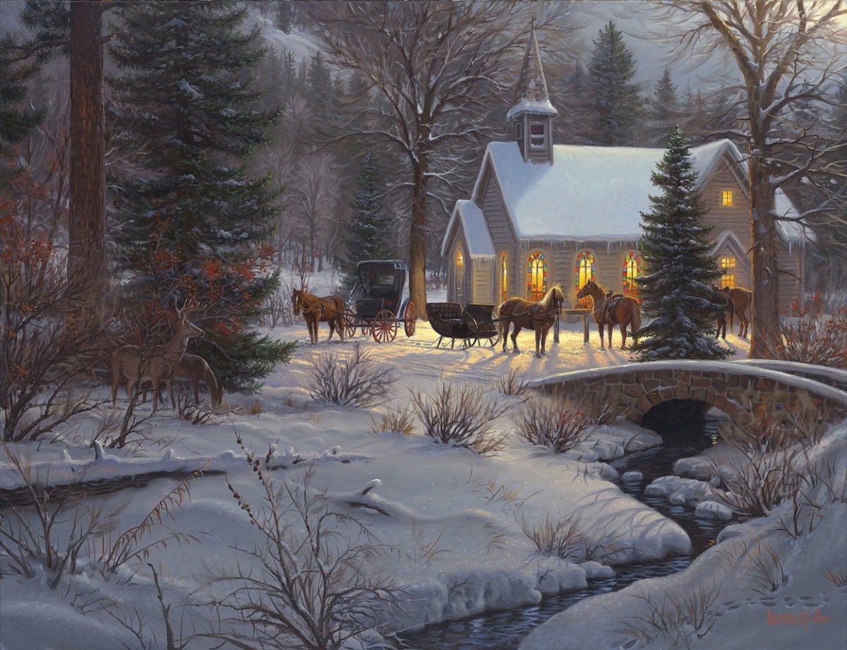 Художник Mark Keathley зима