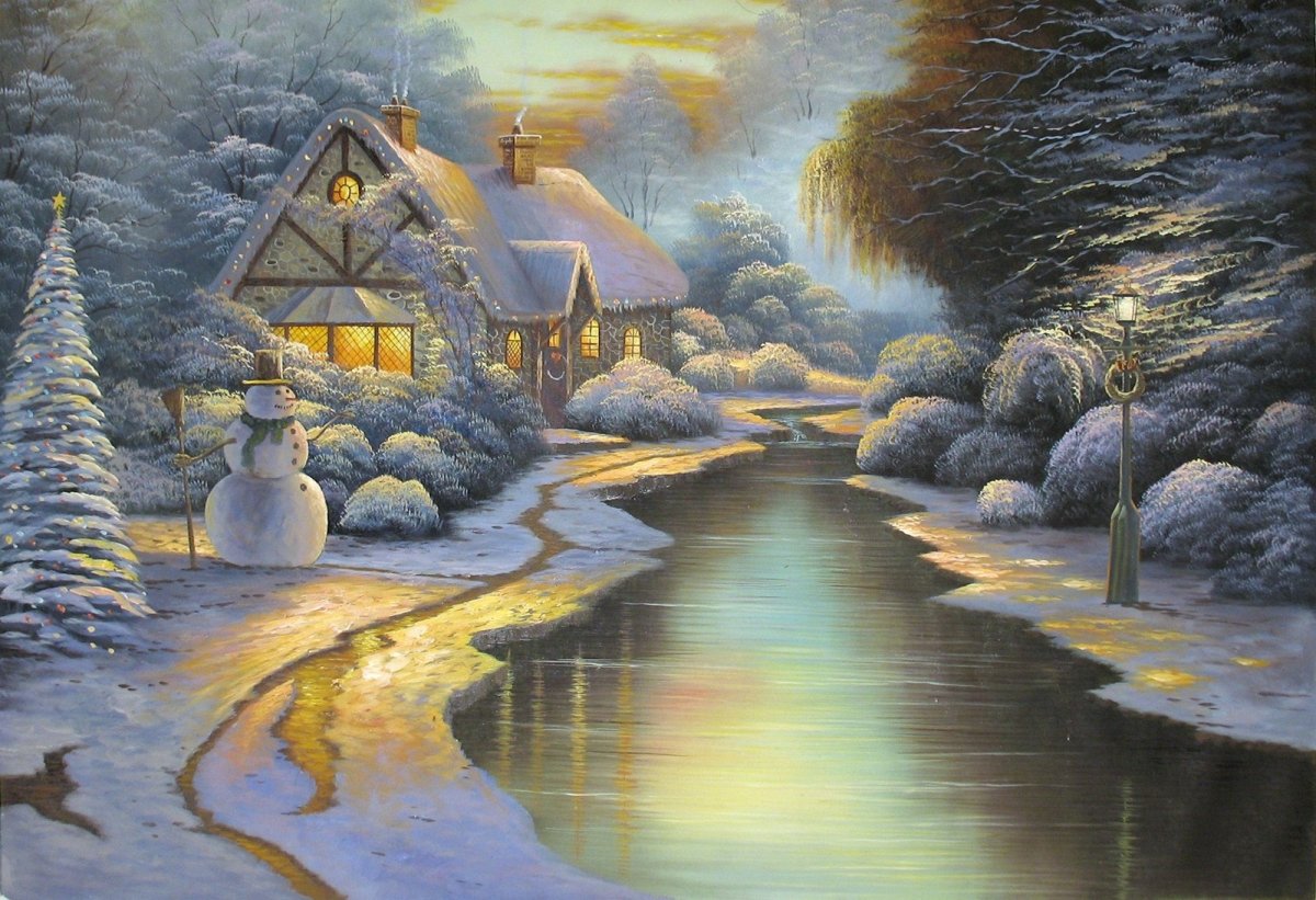Художник Томас Кинкейд зима