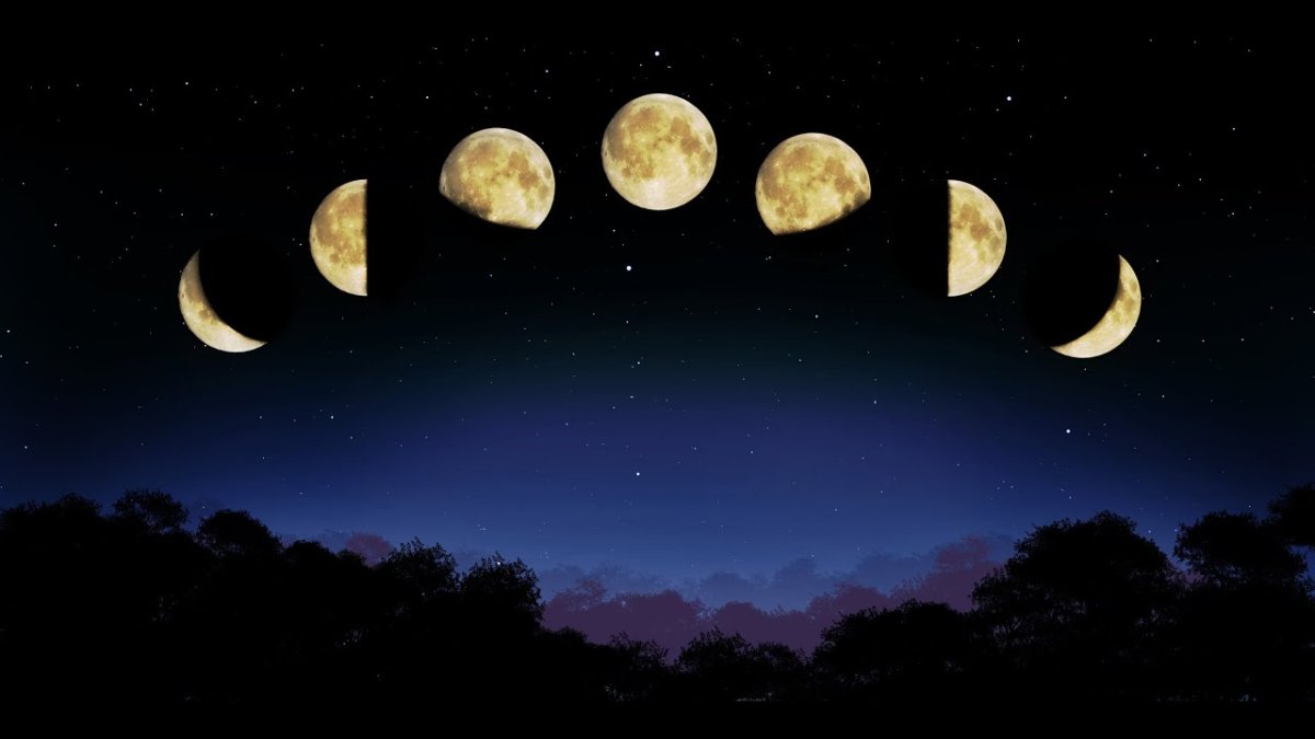 Фото убывающей Луны