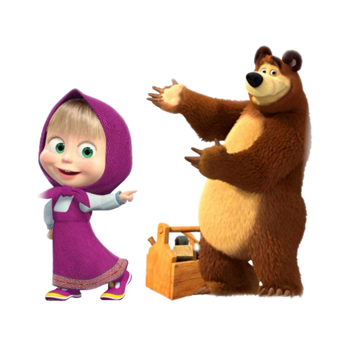 Мульт герои Маша и медведь
