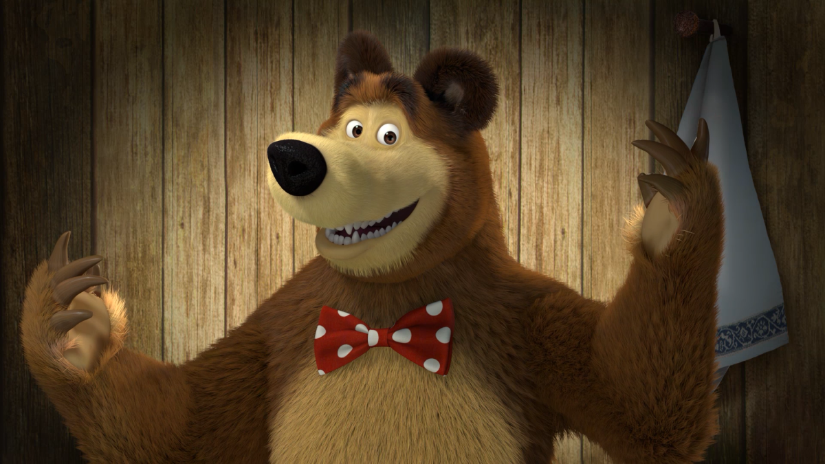 Миша с мультика Маша и медведь