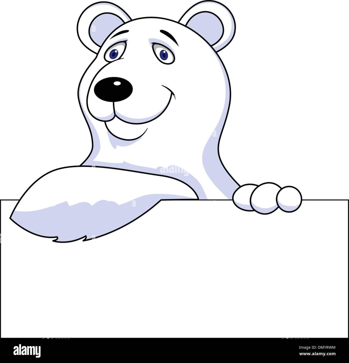 Силуэт белого медведя