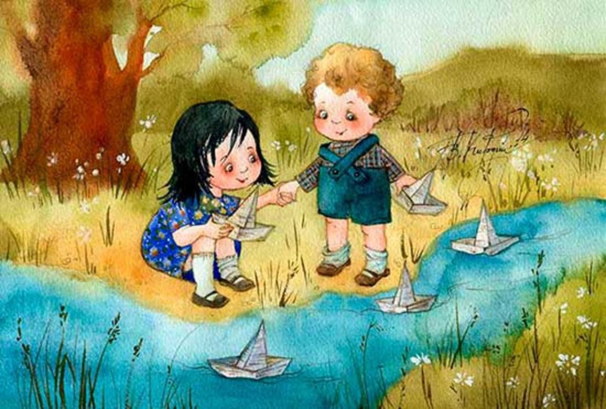 Родник рисунок для детей