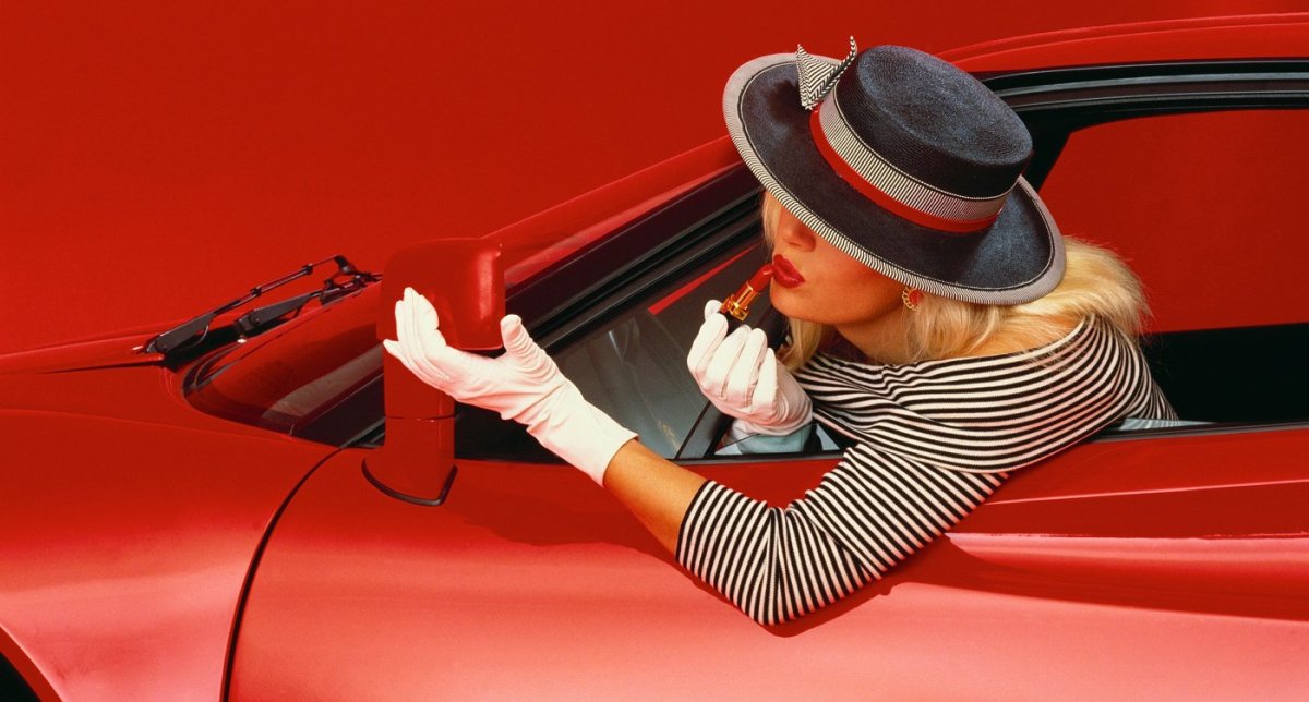 Девушки и машины Рисованные