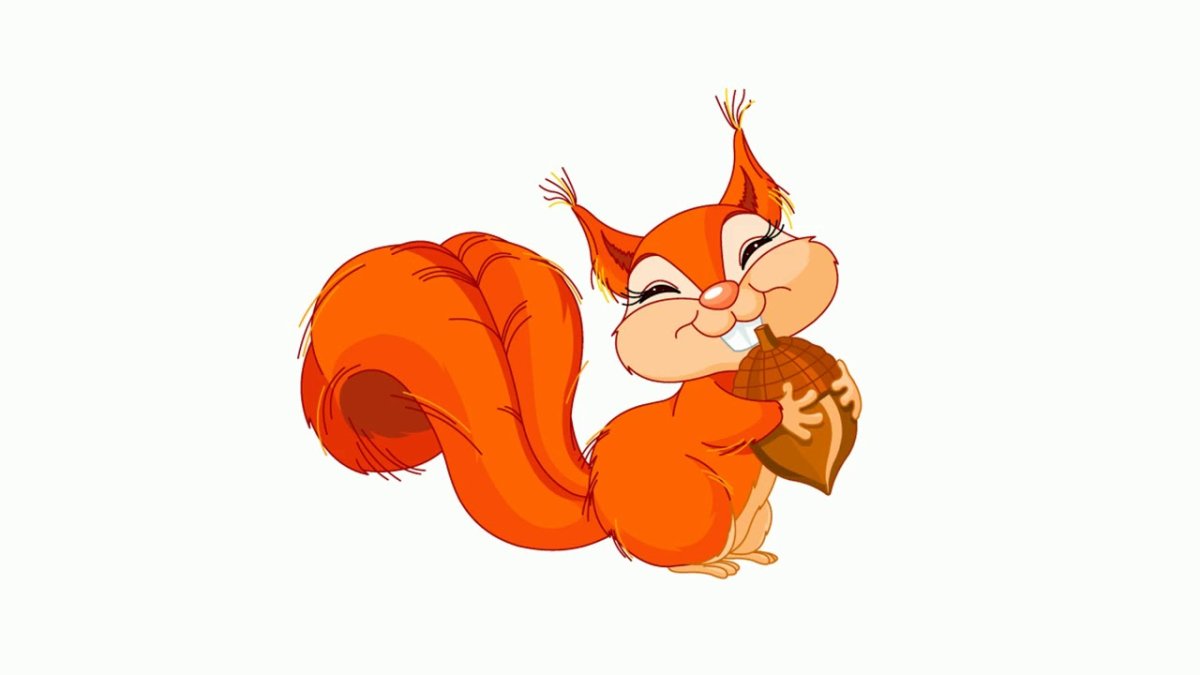 Белочка из мультика