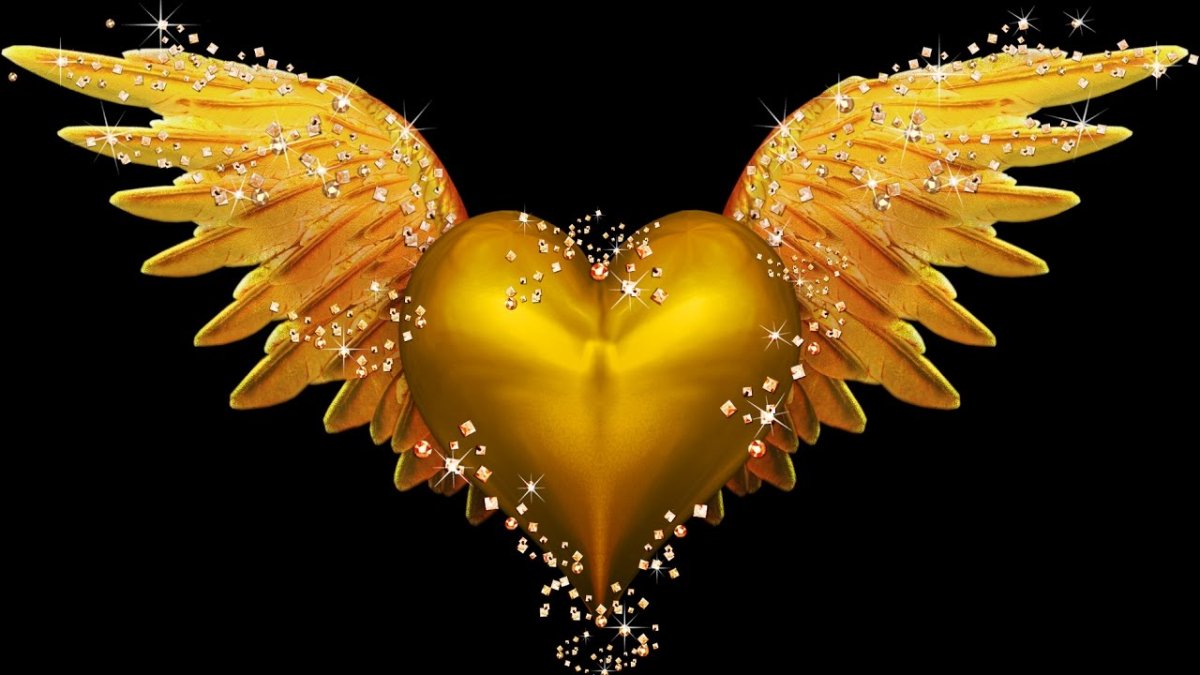 Красивые Крылья золотые