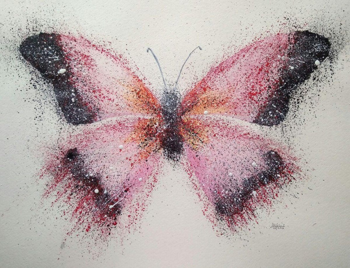 Акварель "бабочка"