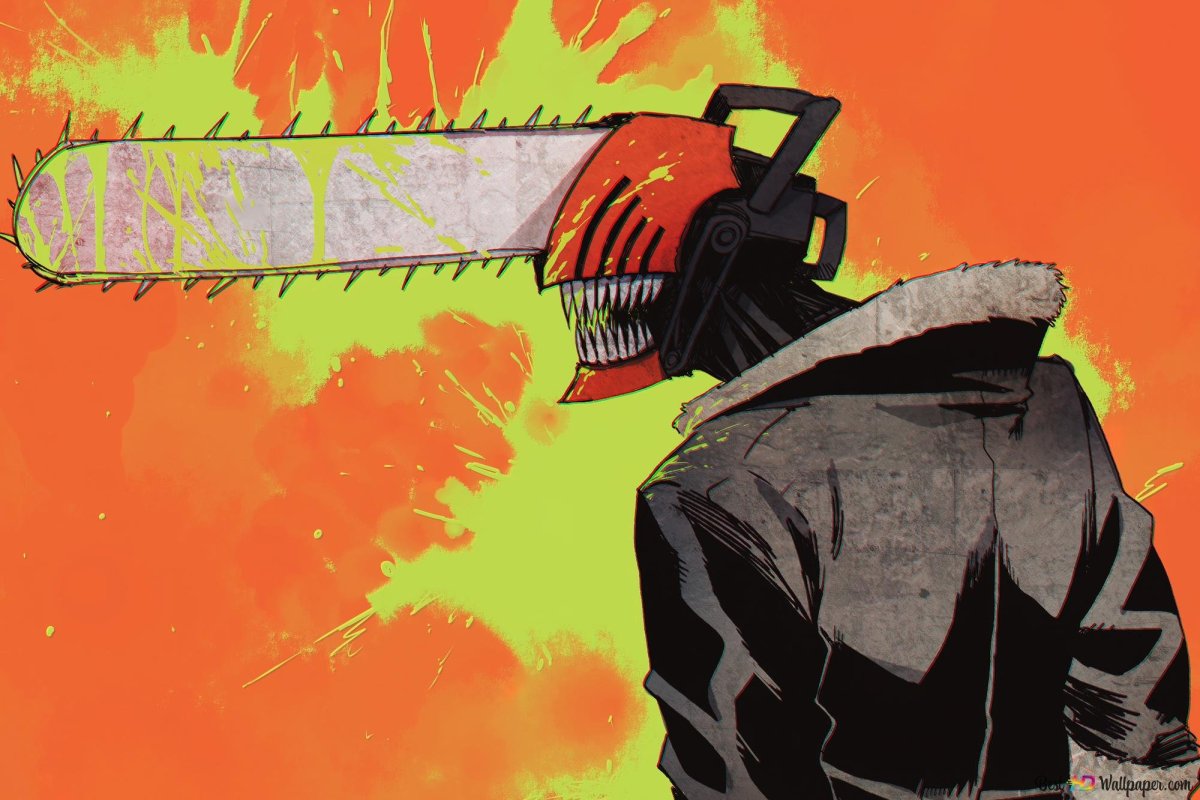 Пауэр из человек бензопила арт