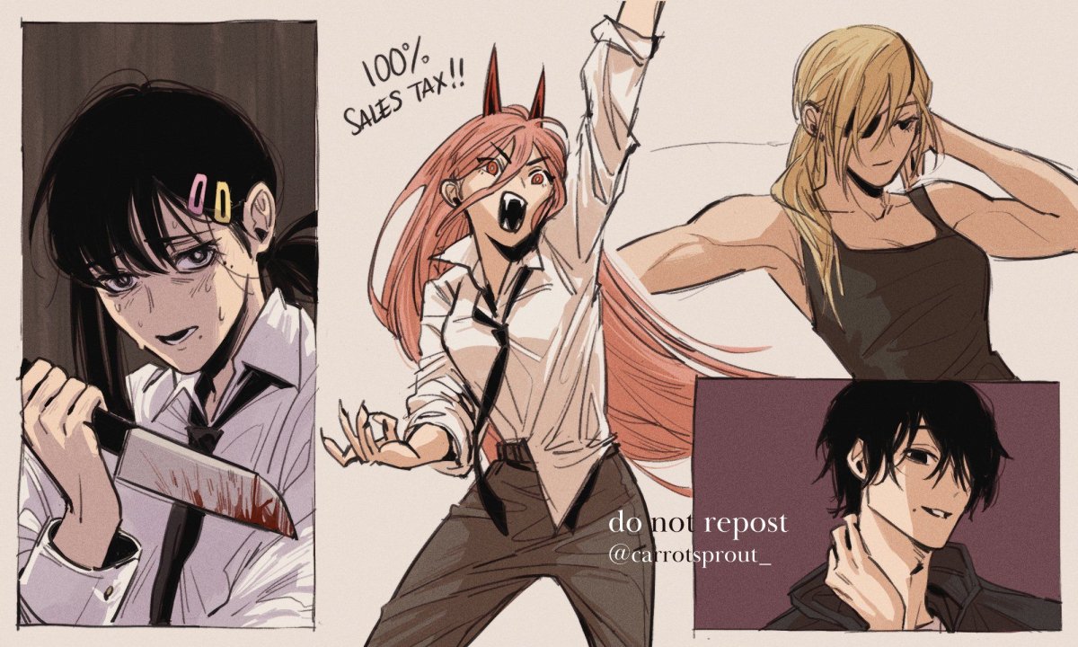 Пауэрс человек бензопила аниме