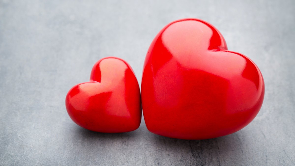 Большое красивое сердце