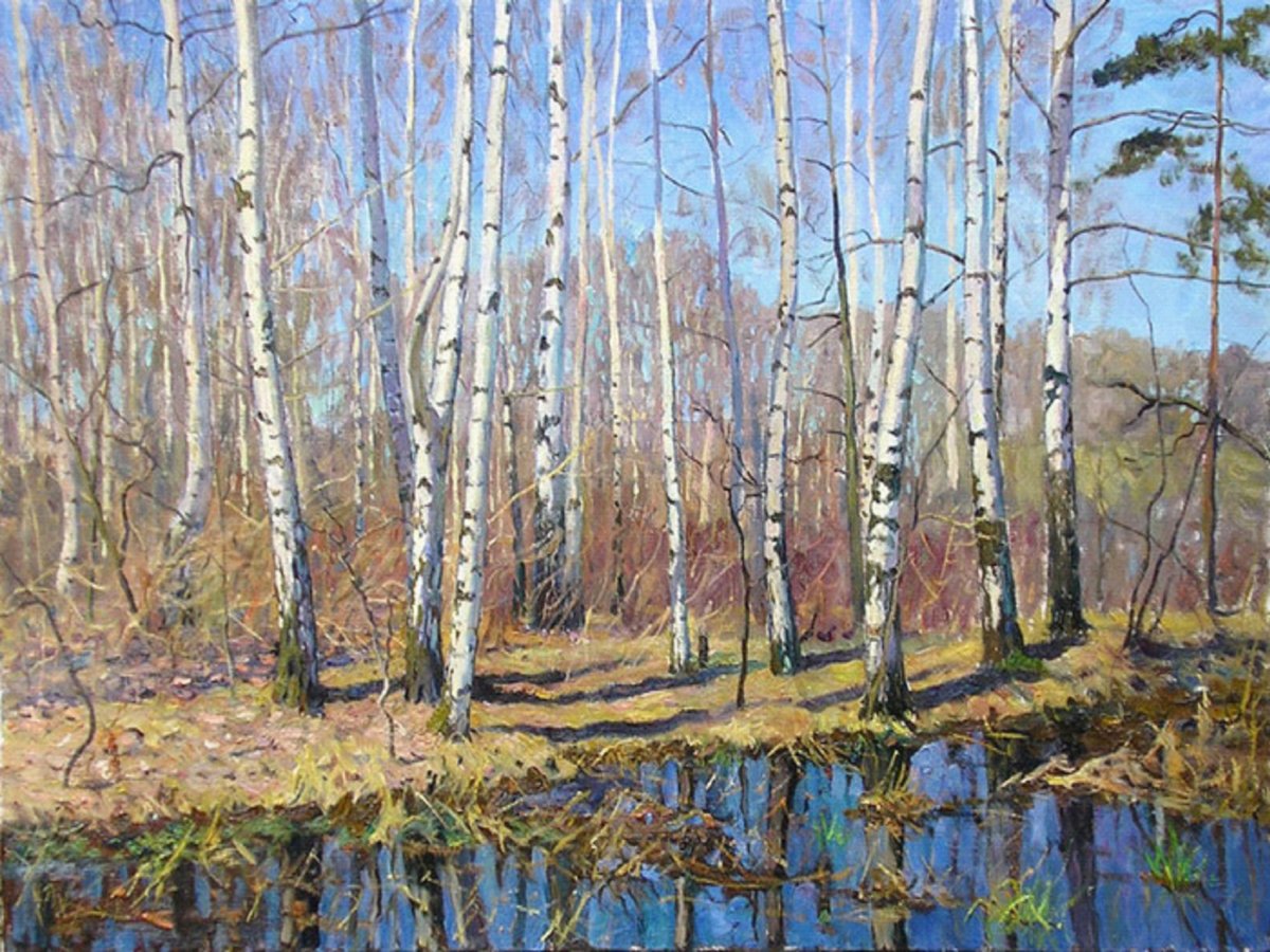Апрель живопись