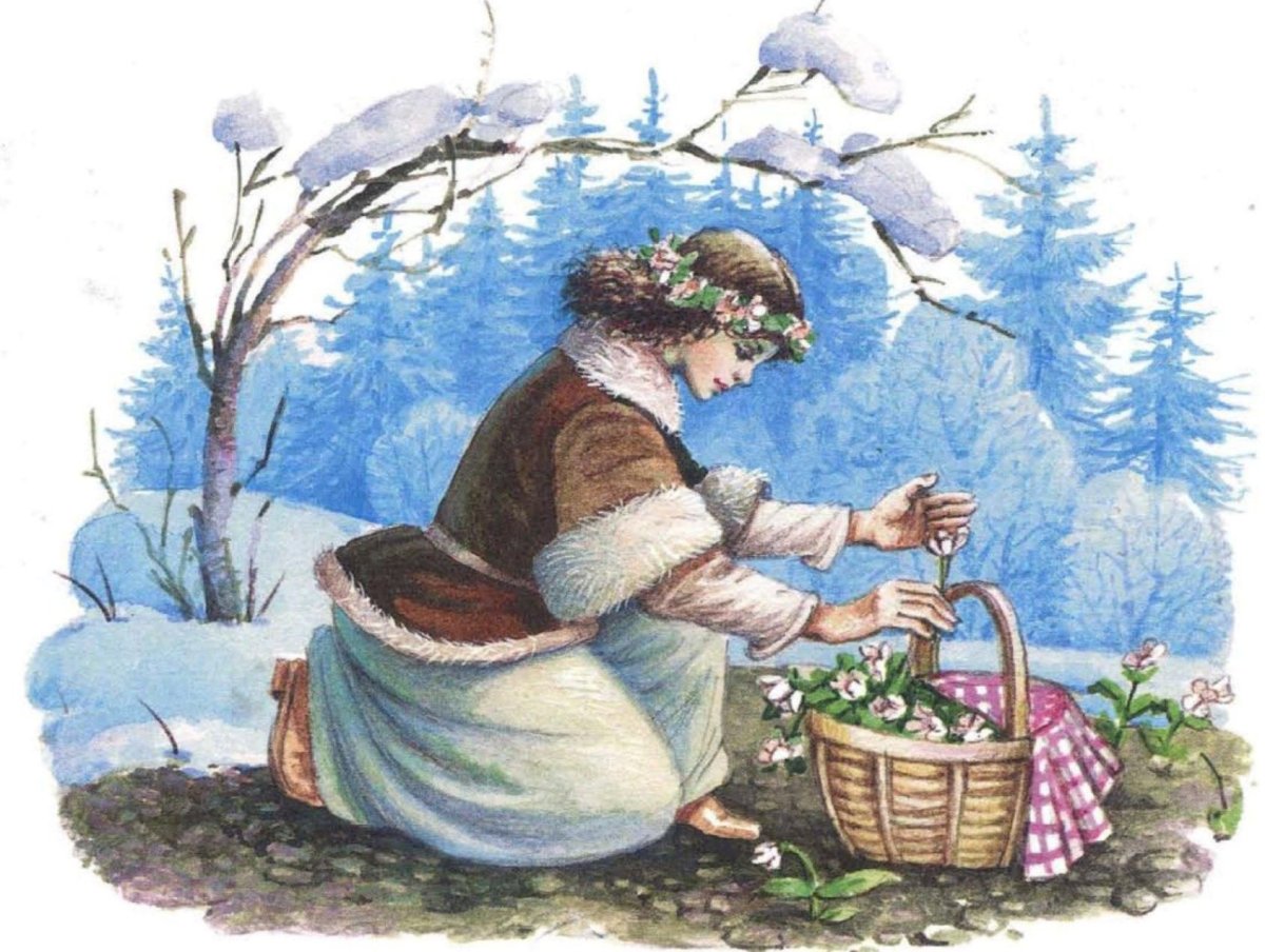 Маршак 12 месяцев иллюстрации