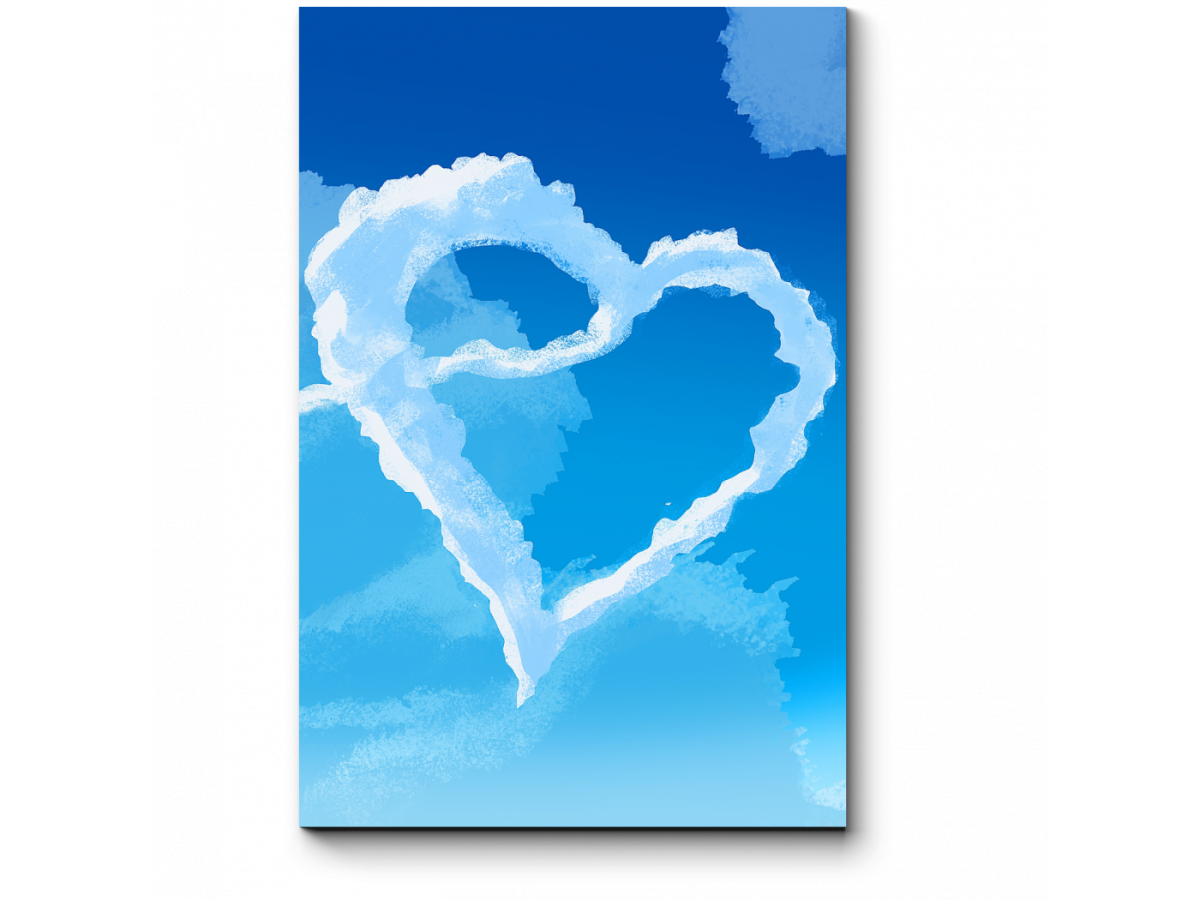 Сердечко из облаков