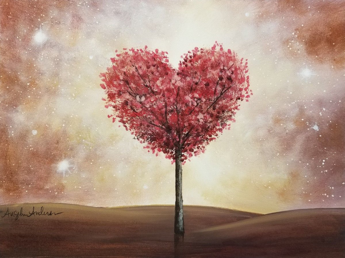 Дерево сердце картина
