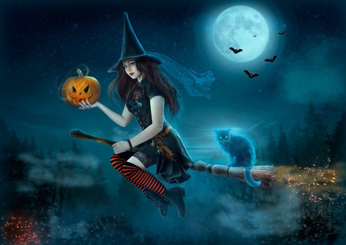 Рисунки для срисовки ведьмы