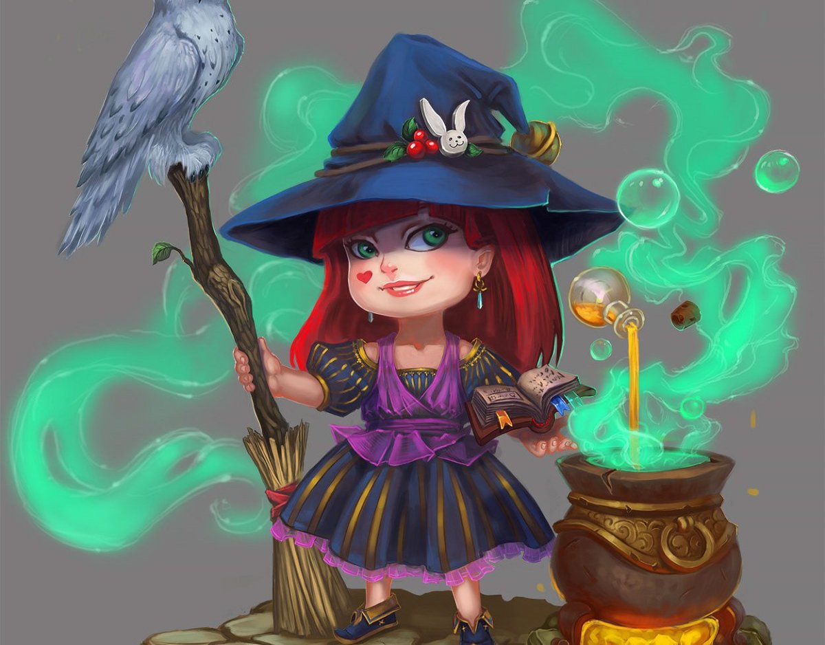 Колдунья на метле